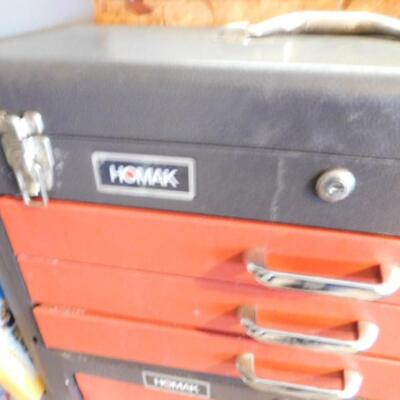 Homak Double Stack Tool Chest with Contents as Shown (Ladder not Included)