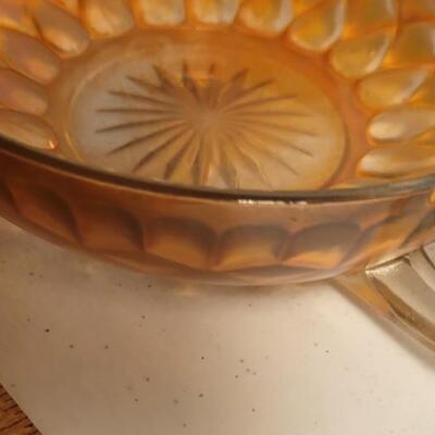 Vintage Amber Glass