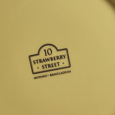 Lot 104: Strawberry Street (4) White Plates and Small Ceramic Bowl
