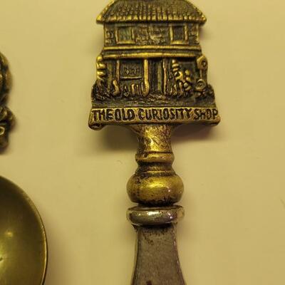 Lot 108: Vintage Brass Shakespeare Spoon & The Old Curiosity Shop Bottle Opener