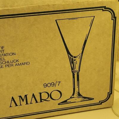 Lot 112: (5) Amaro Glasses