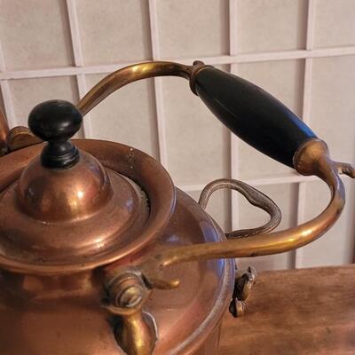 Lot 121: Victorian Copper Sternau & Co. Tipping Teapot