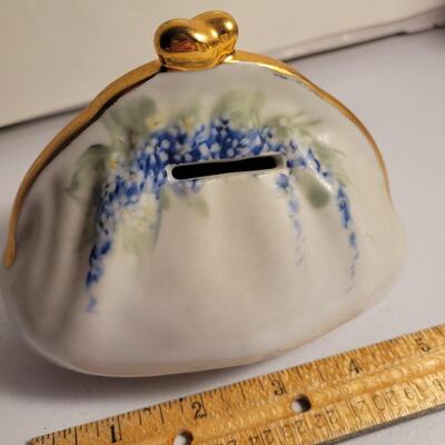 Porcelain purse bank