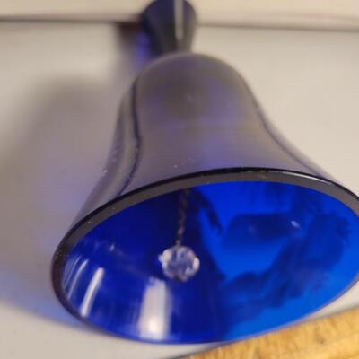 Fenton cobalt blue glass bell
