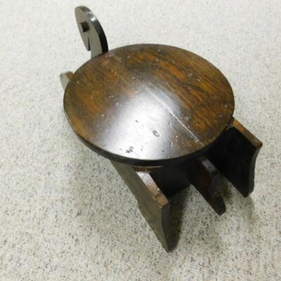 Hand Crafted Solid Wood Turtle Plant Stand