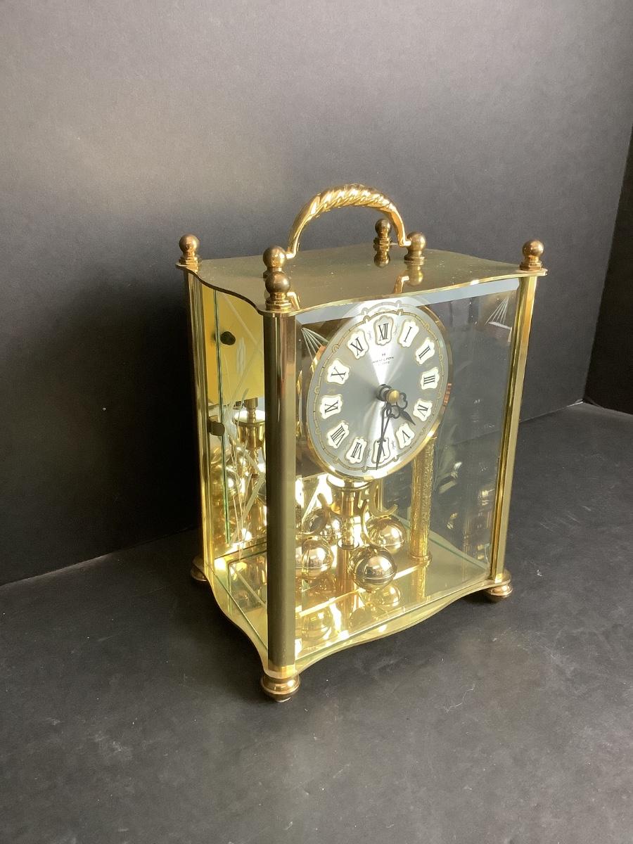 E 709 Vintage Hamilton Carriage Style Clock ( battery operated