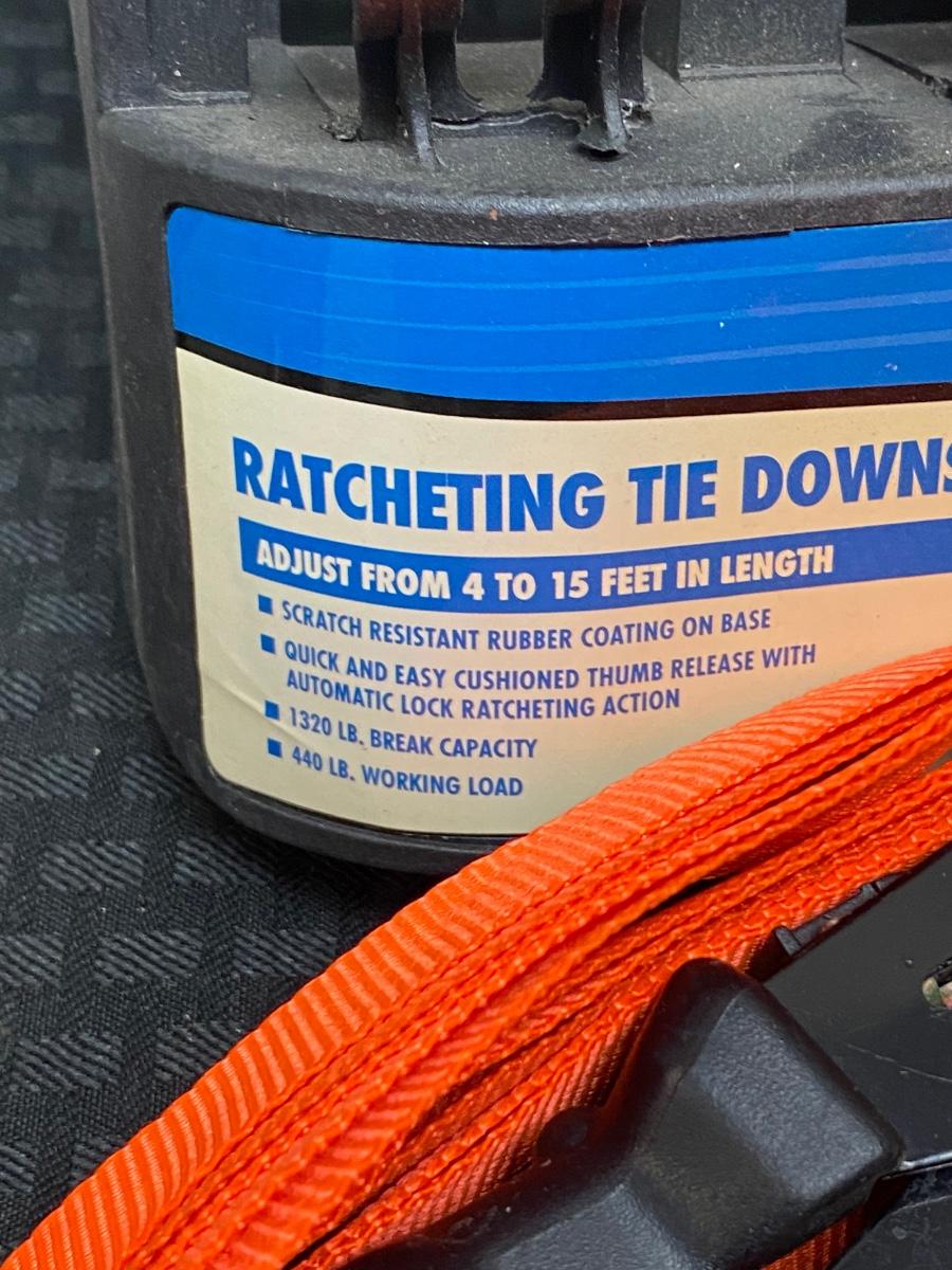 Workforce Ratcheting 15' Long Tie Downs