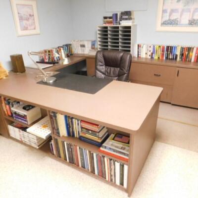 Impressive Desk and Office Workstation (No Contents, Books, Equipment)