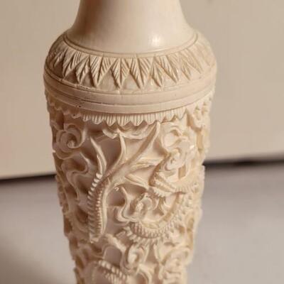 Antique real Ivory vase 20's