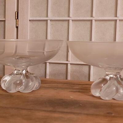 Lot 137: Pair of Antique Glass Candy Dishes