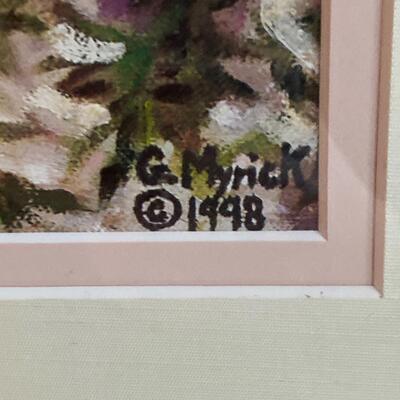 Print of Fountain Signed G. Myrick