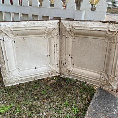 Antique turn-of-the-century ceiling tiles