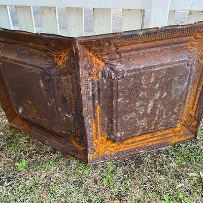 Antique turn-of-the-century ceiling tiles