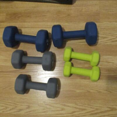 Weight Set 15, 10, and 5 Pounds