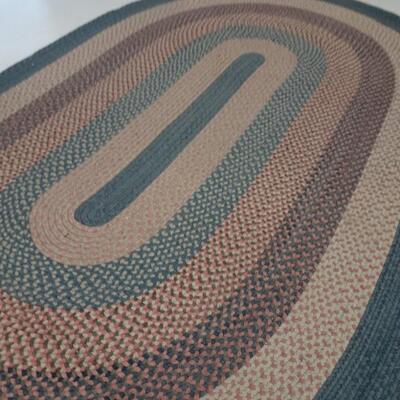 LOT 431  Braided Oval Area Rug