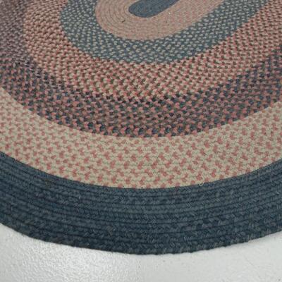 LOT 431  Braided Oval Area Rug
