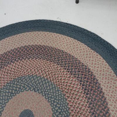 LOT 431  Braided Oval Area Rug