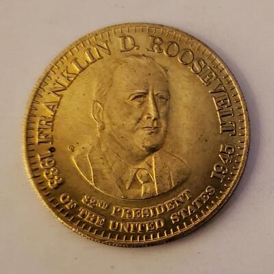 Franklin D. Roosevelt World War 2 President Token Coin Free Shipping Bid or Buy Now