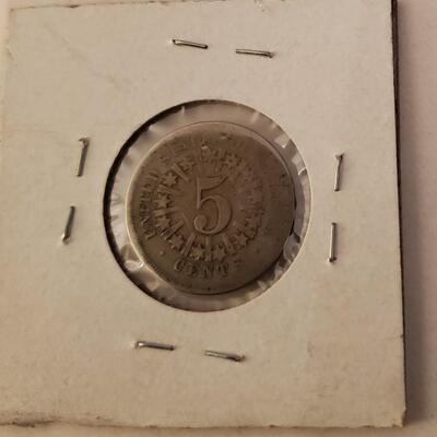 Old 1866 Shield Nickel Post Civil War Coin Free Shipping Bid or Buy Now