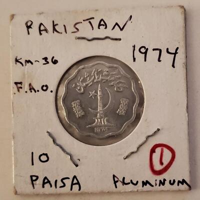 Old 1974 Pakistan Foreign Coin Free Shipping Bid or Buy Now