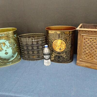 LOT 461  VINTAGE WASTE BASKETS