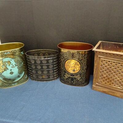 LOT 461  VINTAGE WASTE BASKETS