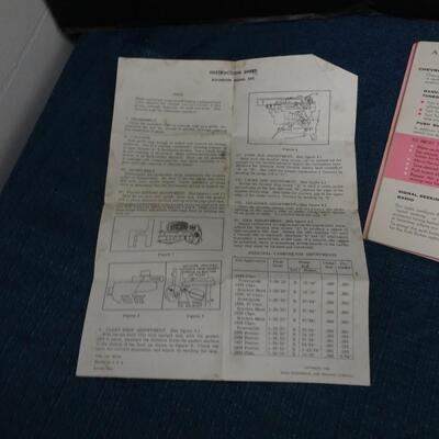 LOT 464     1957 CHEVROLET PAPERWORK
