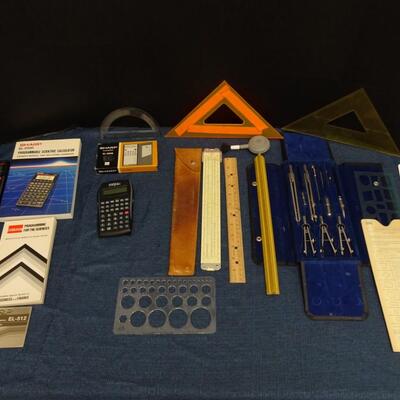 LOT 465  CALCULATORS AND DRAFTING TOOLS