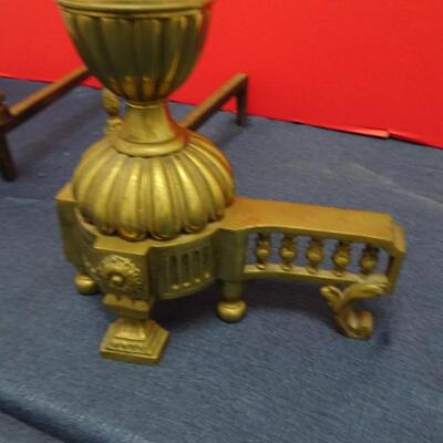 LOT 479  FIREPLACE ANDIRONS