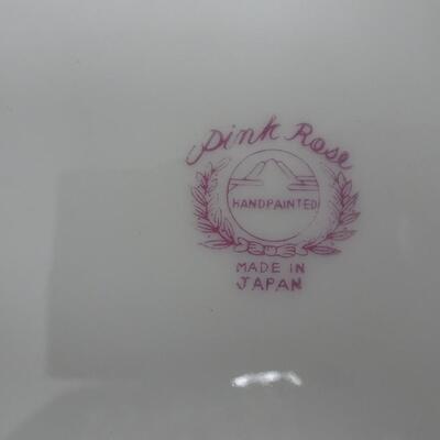 LOT 480  68 PIECE  PINK ROSE CHINA SET