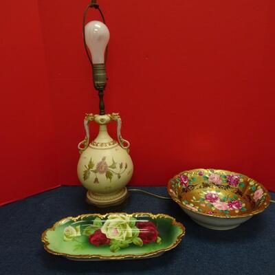 LOT 492  HOME DECOR AND TABLE LAMP