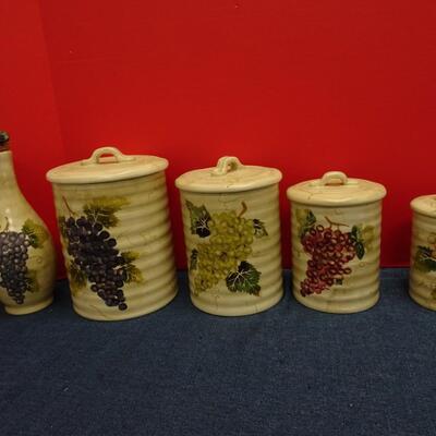 LOT 494  CANISTER SET