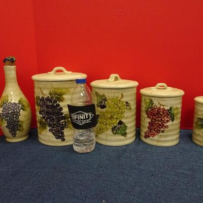 LOT 494  CANISTER SET