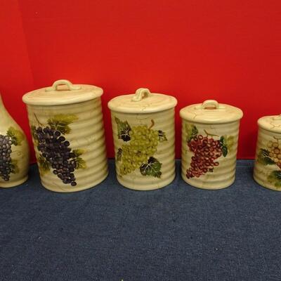LOT 494  CANISTER SET