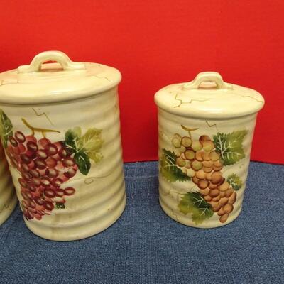 LOT 494  CANISTER SET