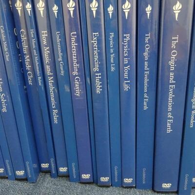LOT 496  THE GREAT COURSES DVD/BOOKS   (46 LESSONS)