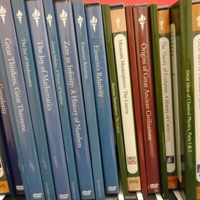LOT 496  THE GREAT COURSES DVD/BOOKS   (46 LESSONS)