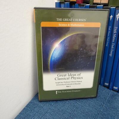LOT 496  THE GREAT COURSES DVD/BOOKS   (46 LESSONS)
