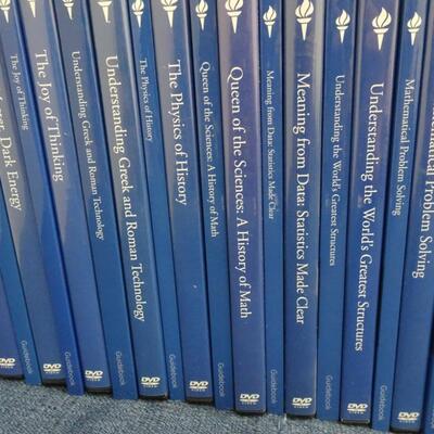 LOT 496  THE GREAT COURSES DVD/BOOKS   (46 LESSONS)