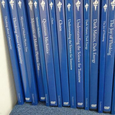 LOT 496  THE GREAT COURSES DVD/BOOKS   (46 LESSONS)