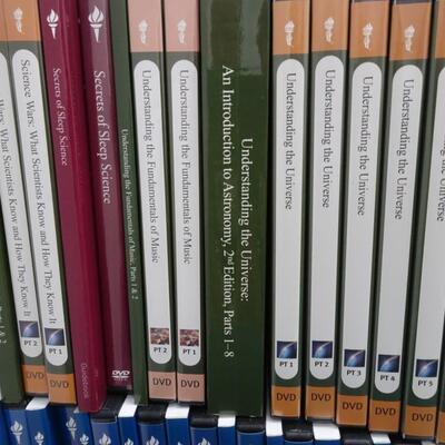 LOT 496  THE GREAT COURSES DVD/BOOKS   (46 LESSONS)