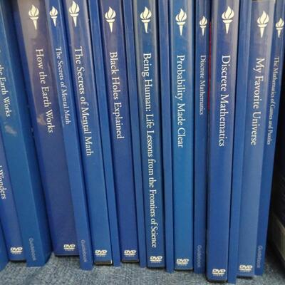LOT 496  THE GREAT COURSES DVD/BOOKS   (46 LESSONS)