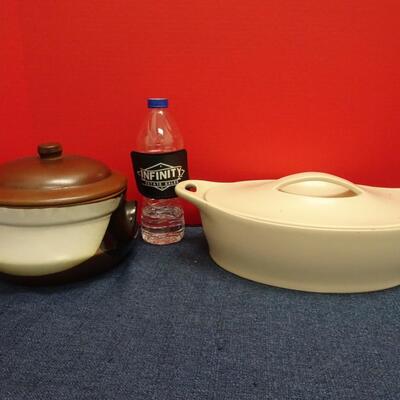LOT 507  TWO LIDDED CONTAINERS