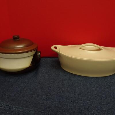 LOT 507  TWO LIDDED CONTAINERS