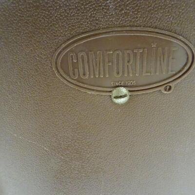 LOT 510  TWO VINTAGE COMFORTLINE STOOLS AND METAL STOOL