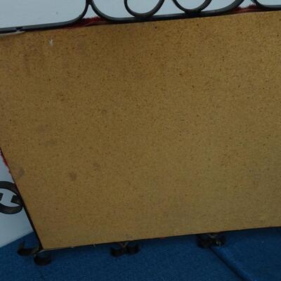 LOT 514 VINTAGE RED VELVET WALL DECOR