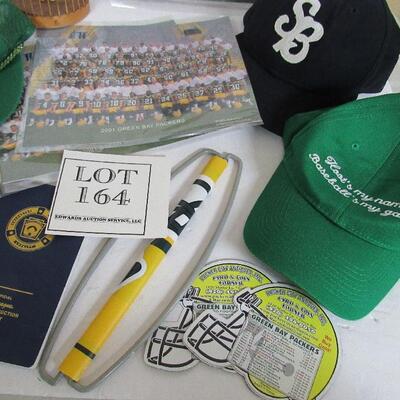 Lot of Vintage Packers, Baseball/Little League Items, 1983 White Sox Team Photo