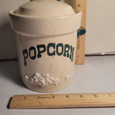 Ceramic popcorn container