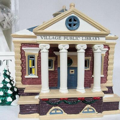 Vintage Dept 56 Village Public Library in Box