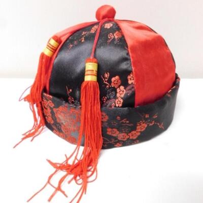 Chinese Mandarin Hat with Tassels